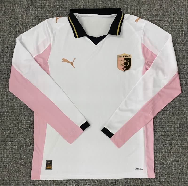Thailand Quality(AAA) 25/26 Palermo 125th Anniversary Long Sleeve Soccer Jersey