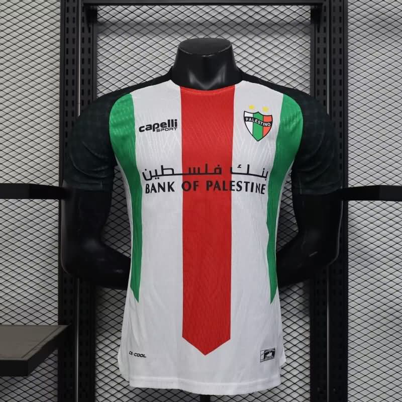 Thailand Quality(AAA) 2025 Palestino Home Soccer Jersey (Player)