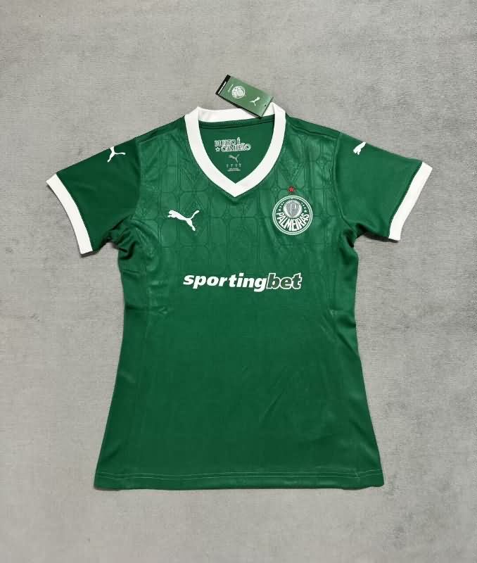 Thailand Quality(AAA) 2025 Palmeiras Home Women Soccer Jersey