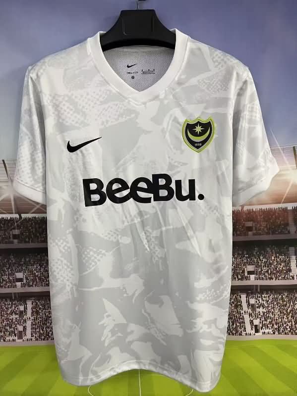 Thailand Quality(AAA) 25/26 Portsmouth Goalkeeper White Soccer Jersey