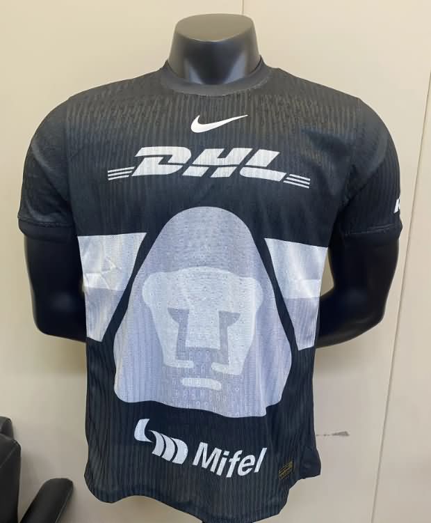 Thailand Quality(AAA) 25/26 Pumas UNAM Goalkeeper Black Soccer Jersey (Player)