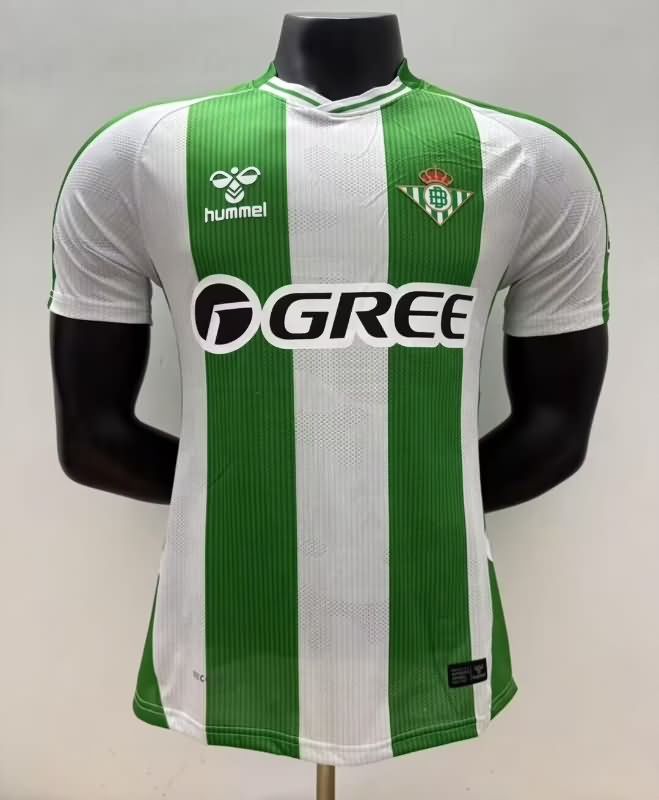 Thailand Quality(AAA) 25/26 Real Betis Home Soccer Jersey (Player)