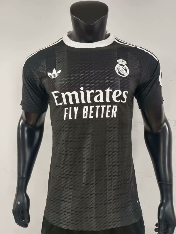 Thailand Quality(AAA) 25/26 Real Madrid Goalkeeper Black Soccer Jersey (Player) Leaked