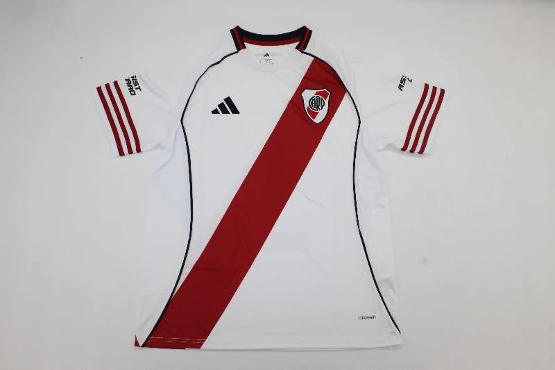 Thailand Quality(AAA) 2025 River Plate Home Soccer Jersey