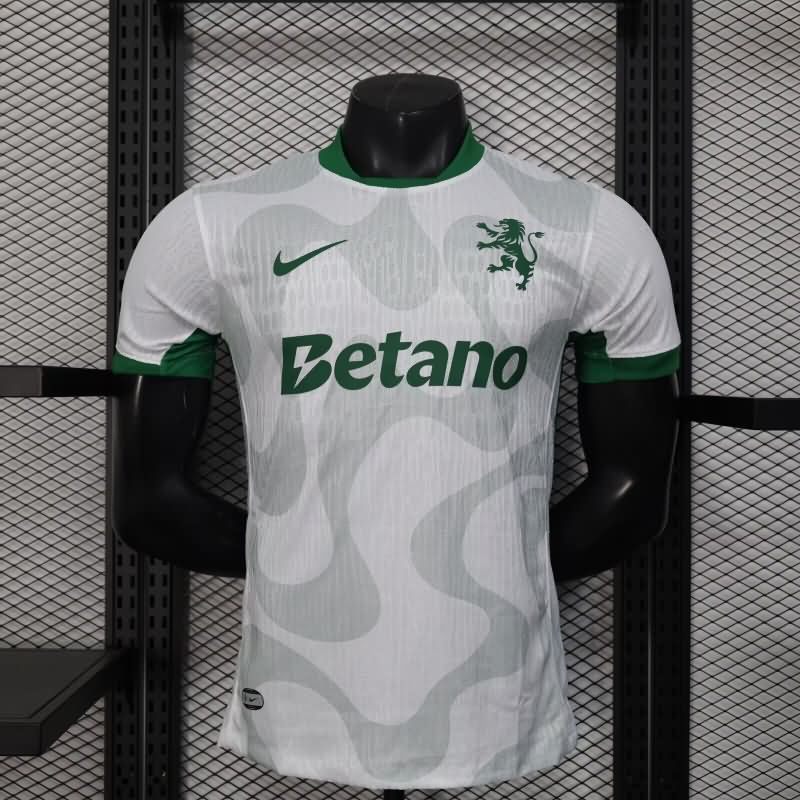 Thailand Quality(AAA) 25/26 Sporting Lisbon Away Soccer Jersey (Player)