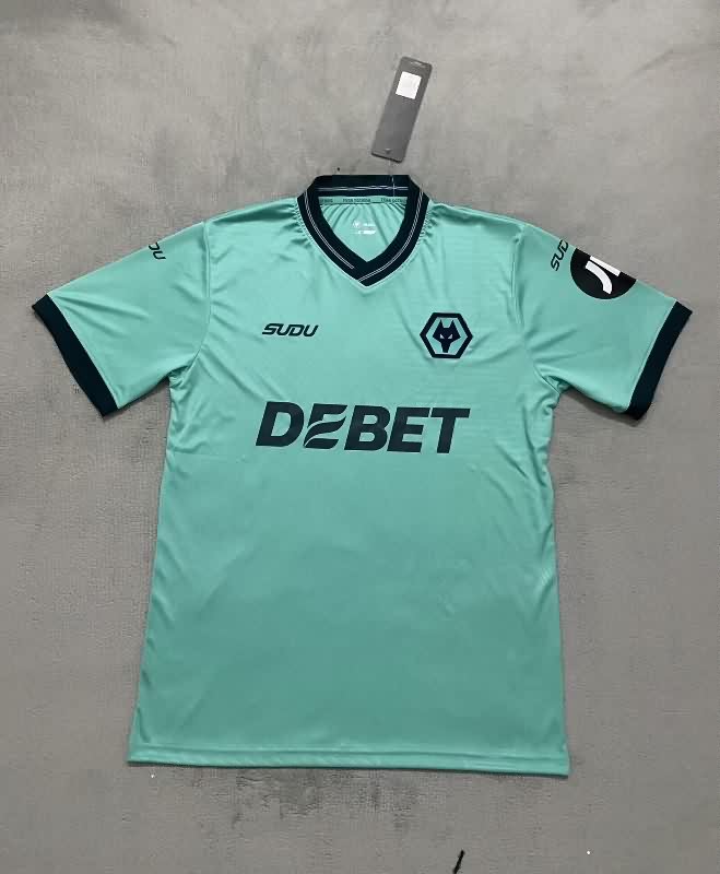Thailand Quality(AAA) 25/26 Wolves Away Soccer Jersey