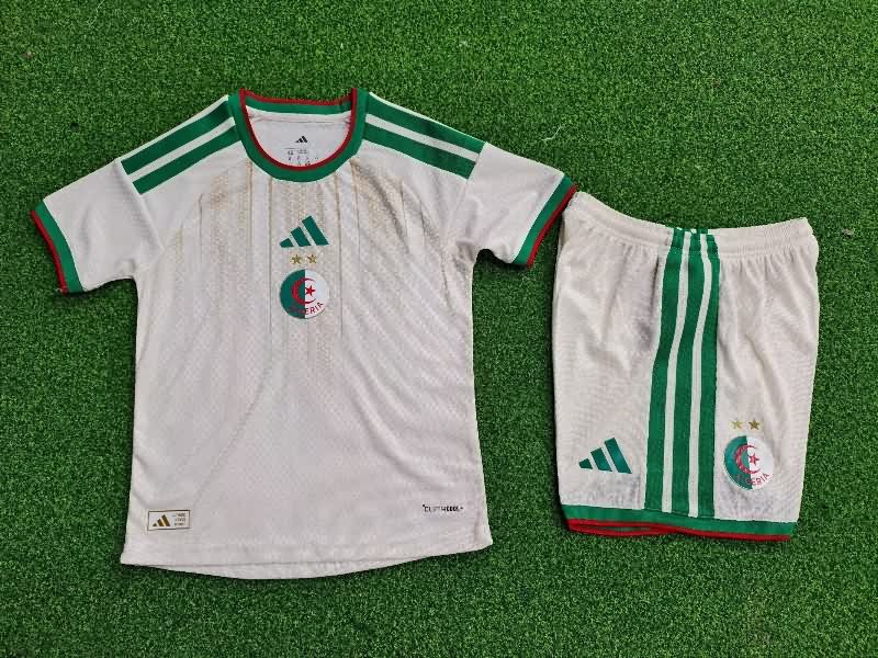 2026 Algeria Home Kids Soccer Jersey And Shorts (Player)