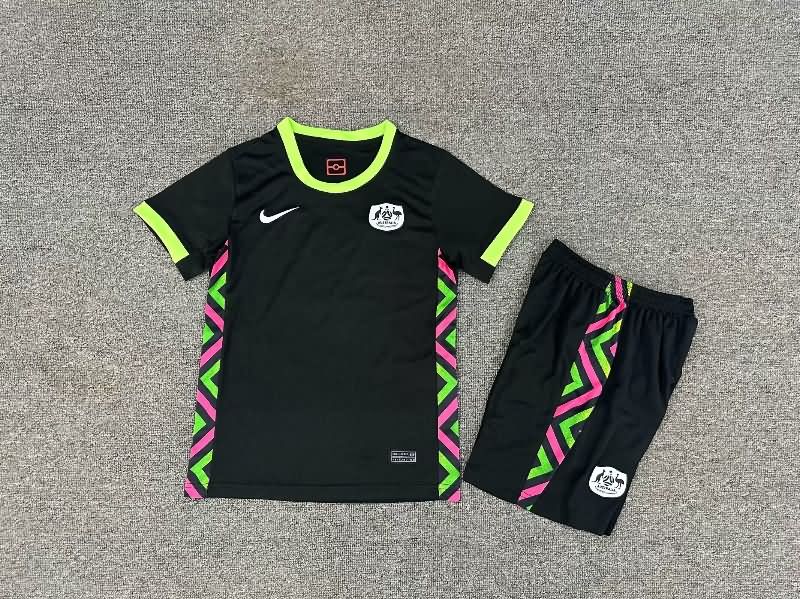 2025 Australia Away Kids Soccer Jersey And Shorts