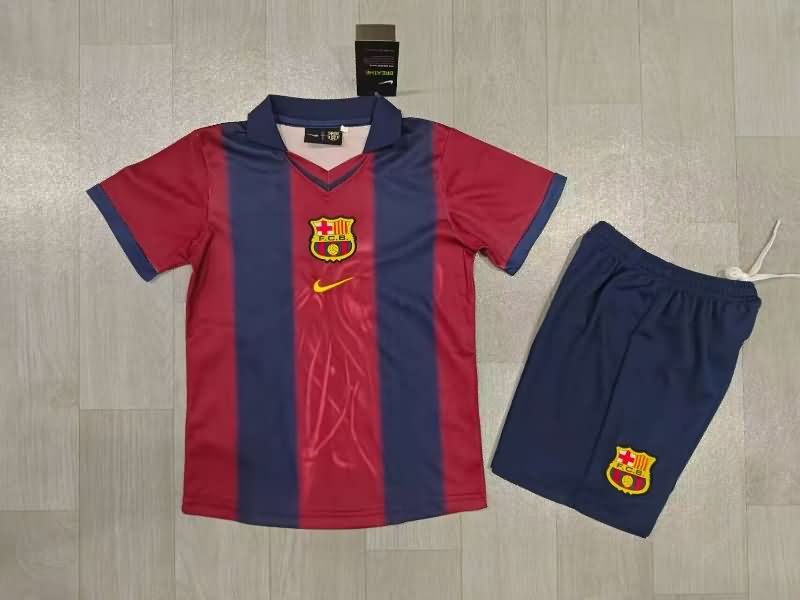 25/26 Barcelona Special Kids Soccer Jersey And Shorts 03
