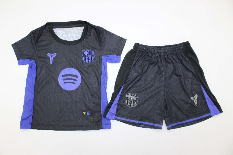 25/26 Barcelona Training Kids Soccer Jersey And Shorts (Player)