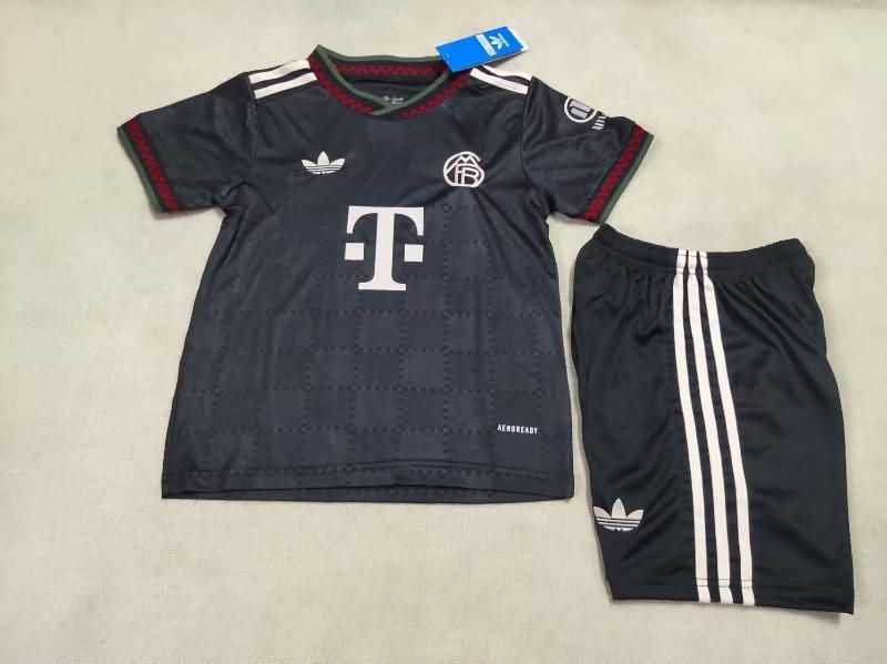25/26 Bayern Munich Third Kids Soccer Jersey And Shorts