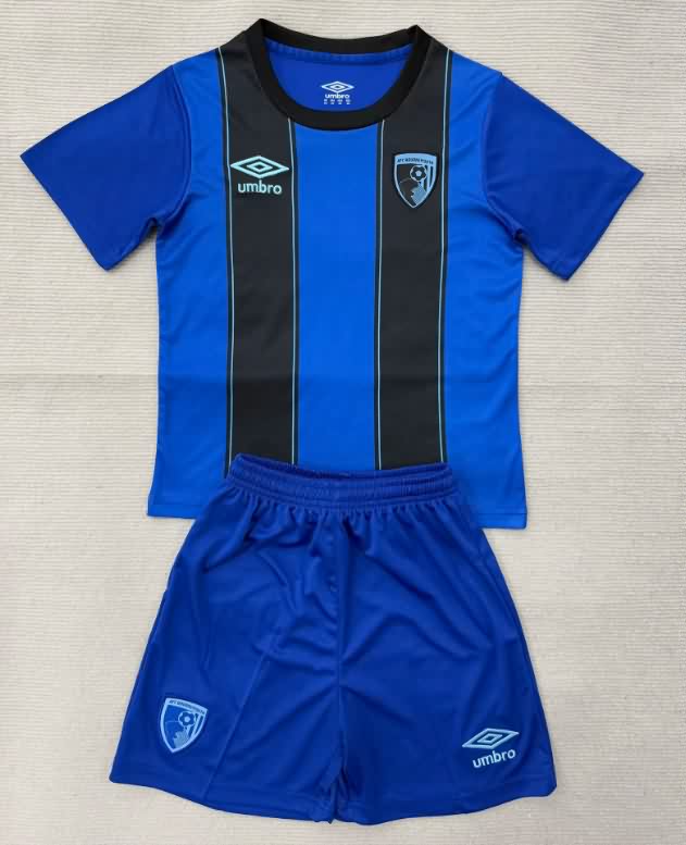 25/26 Bournemouth Away Kids Soccer Jersey And Shorts