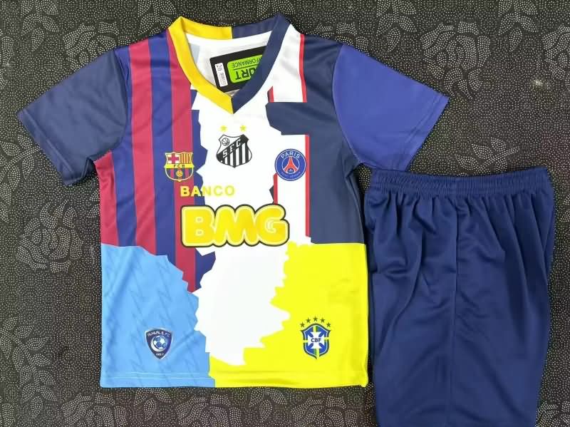 2025 Brazil NEYMAR JR Special Kids Soccer Jersey And Shorts