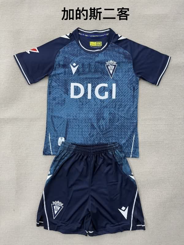 25/26 Cadiz Third Kids Soccer Jersey And Shorts
