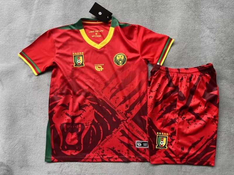 2025 Cameroon Third Kids Soccer Jersey And Shorts