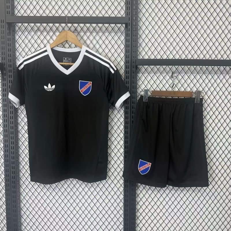 100th Colo Colo Anniversary Black Kids Soccer Jersey And Shorts