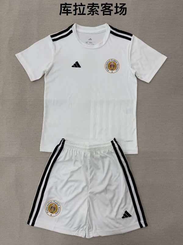 2026 Curacao Away Kids Soccer Jersey And Shorts