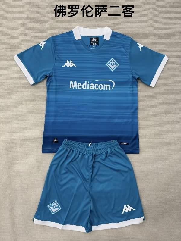 25/26 Fiorentina Third Kids Soccer Jersey And Shorts