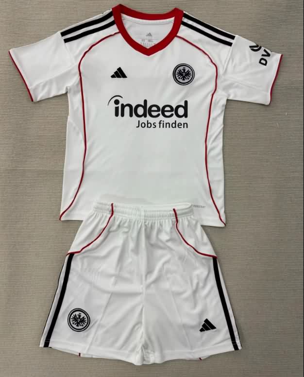 25/26 Frankfurt Away Kids Soccer Jersey And Shorts
