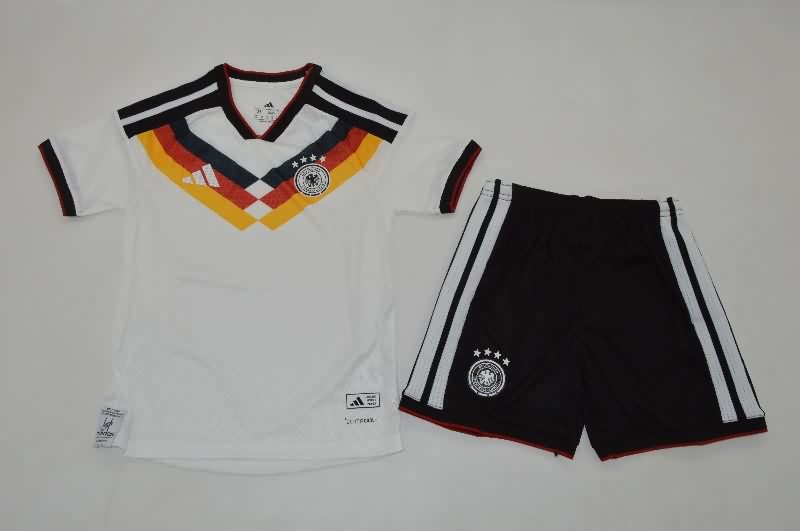 2026 World Cup Germany Home Kids Soccer Jersey And Shorts (Player)