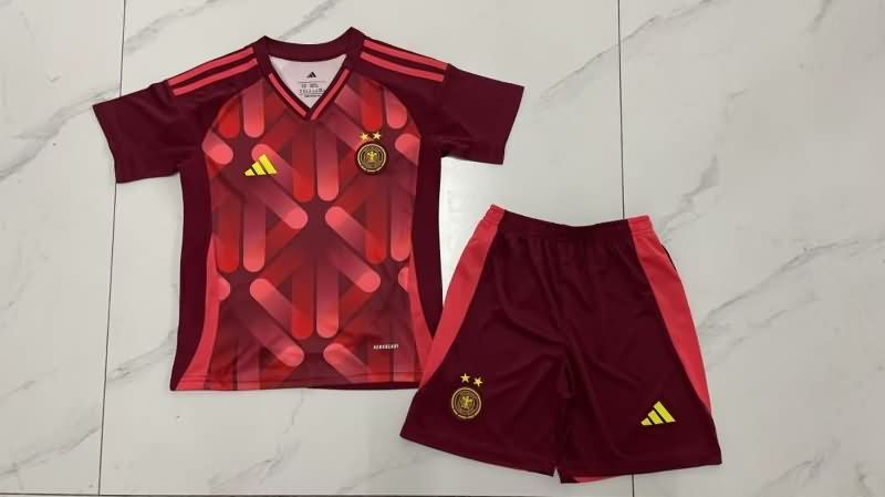 2025 Germany Female EURO Away Kids Soccer Jersey And Shorts