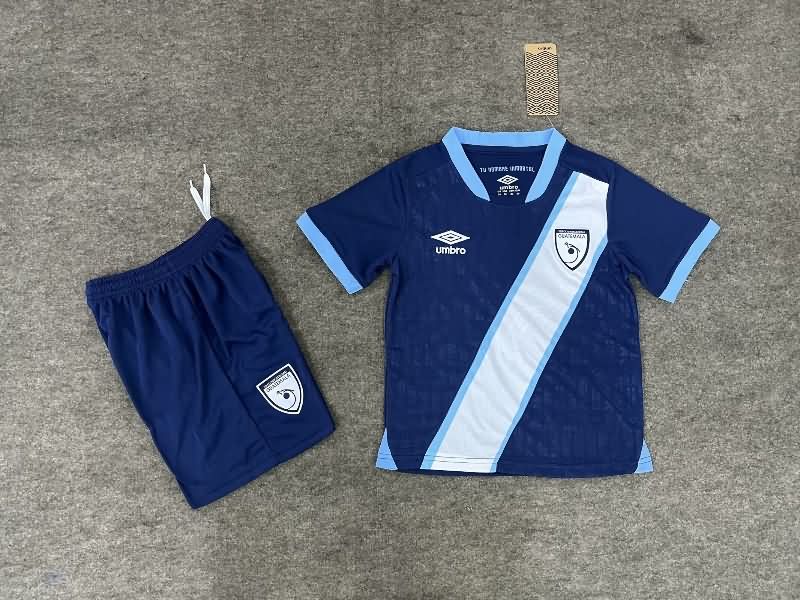 2025 Guatemala Away Kids Soccer Jersey And Shorts