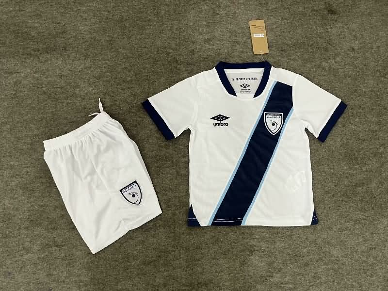 2025 Guatemala Home Kids Soccer Jersey And Shorts