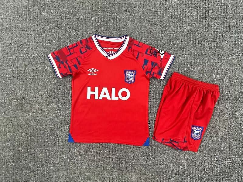 25/26 Ipswich Town Away Kids Soccer Jersey And Shorts