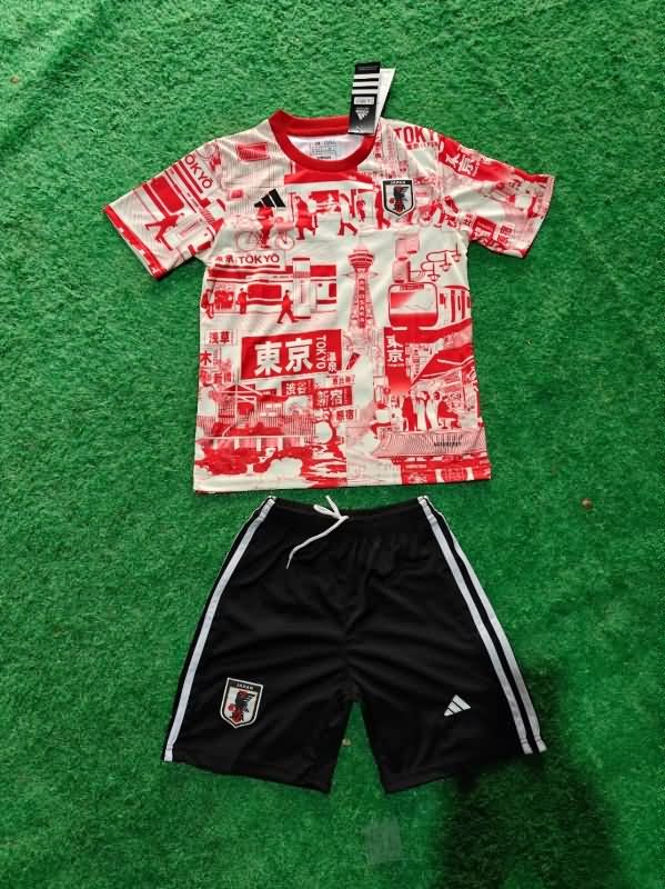 2025 Japan Special Kids Soccer Jersey And Shorts 03