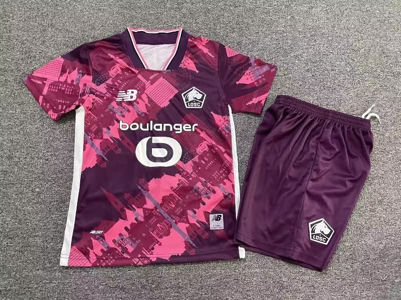 25/26 Lille Fourth Kids Soccer Jersey And Shorts