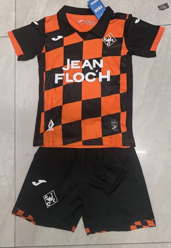 25/26 Lorient FC Home Kids Soccer Jersey And Shorts