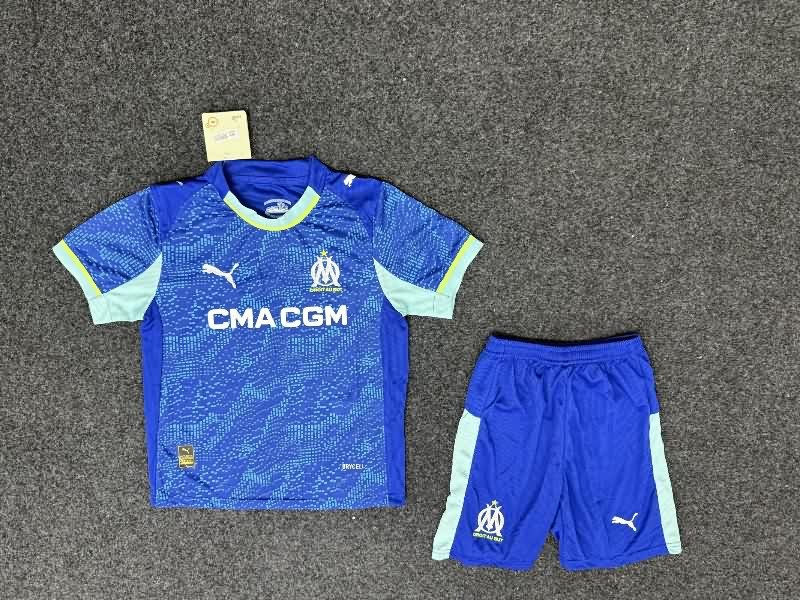 25/26 Marseilles Third Kids Soccer Jersey And Shorts