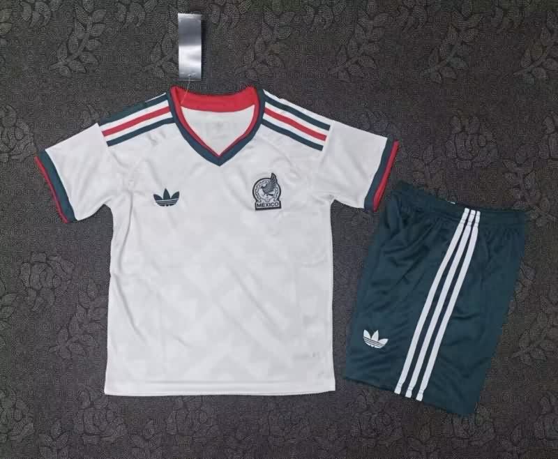 25/26 Mexico Away Kids Soccer Jersey And Shorts