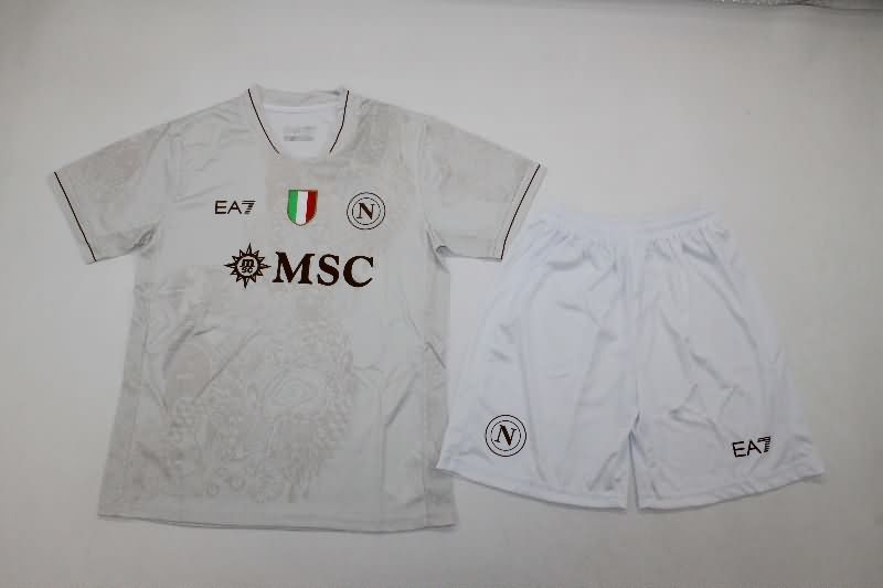 25/26 Napoli Away Kids Soccer Jersey And Shorts