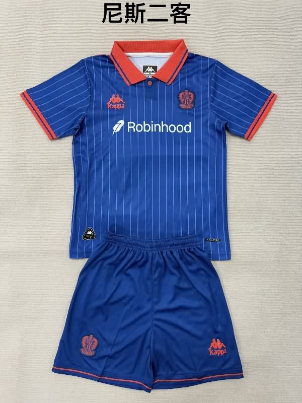 25/26 OGC Nice Third Kids Soccer Jersey And Shorts