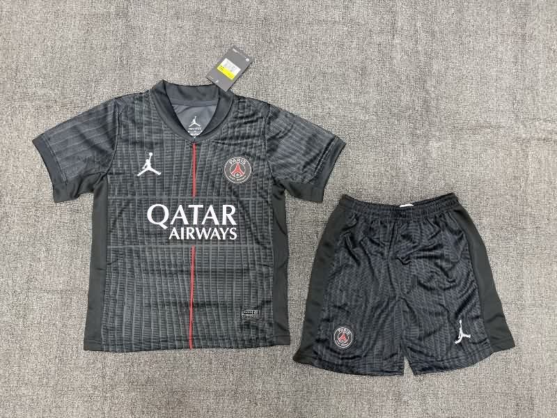 25/26 Paris St Germain Fourth Kids Soccer Jersey And Shorts