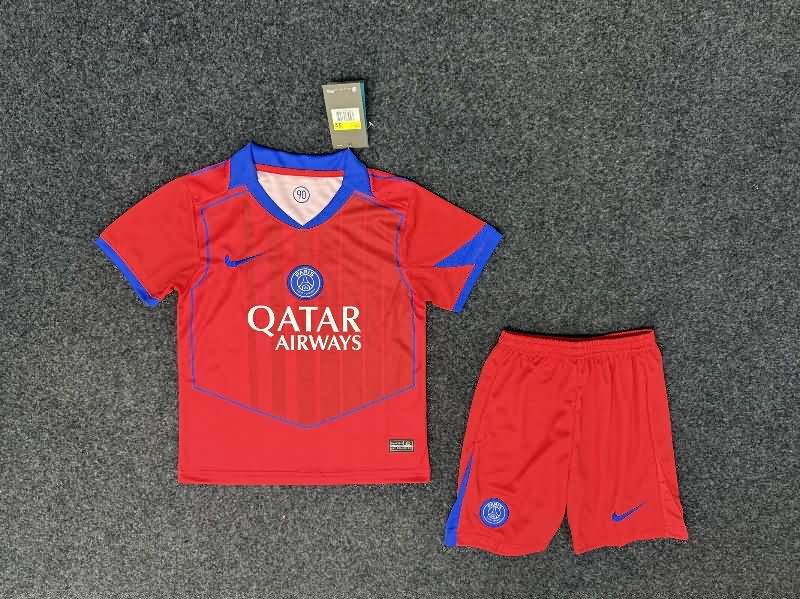 25/26 Paris St Germain Third Kids Soccer Jersey And Shorts