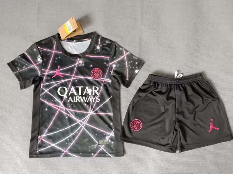 25/26 Paris St Germain Training Kids Soccer Jersey And Shorts 03