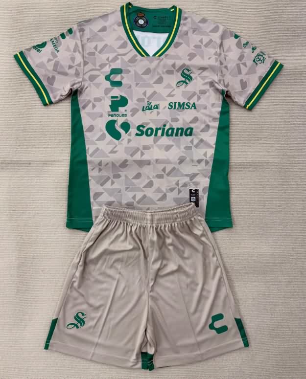 25/26 Santos Laguna Away Kids Soccer Jersey And Shorts