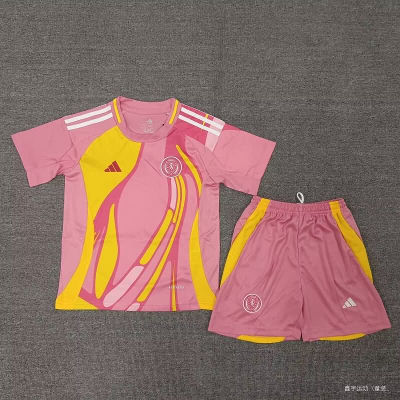 2025 Scotland Female EURO Away Kids Soccer Jersey And Shorts