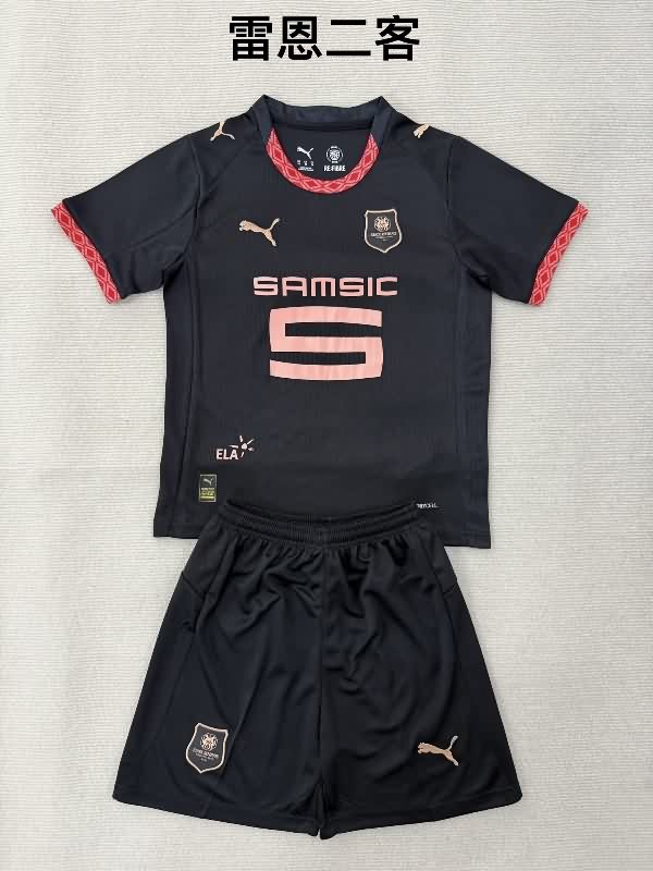 25/26 Stade Rennais Third Kids Soccer Jersey And Shorts