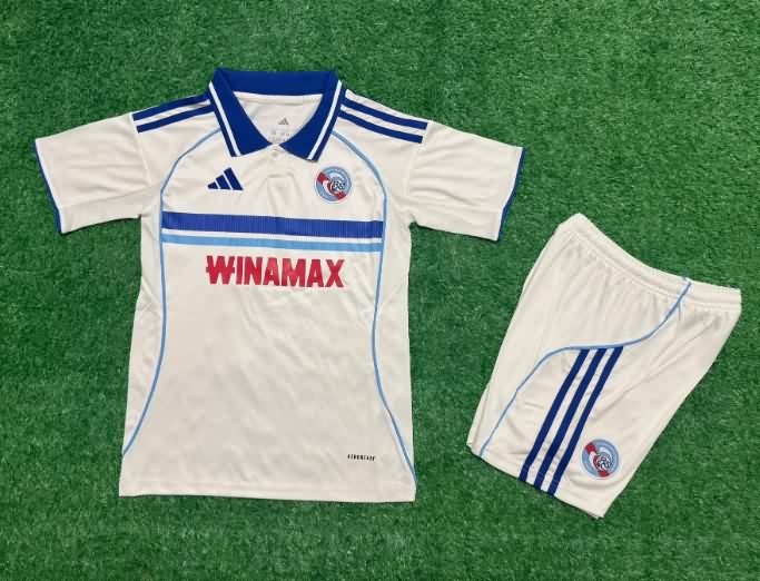25/26 Strasbourg Away Kids Soccer Jersey And Shorts