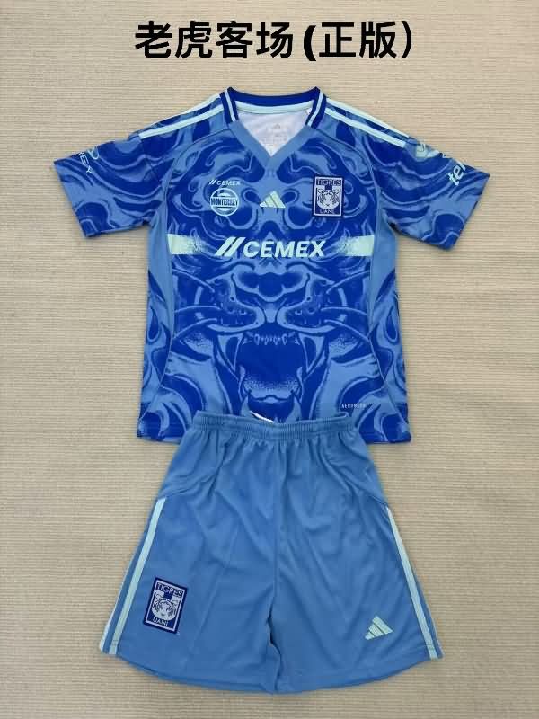 25/26 Tigres UANL Away Kids Soccer Jersey And Shorts
