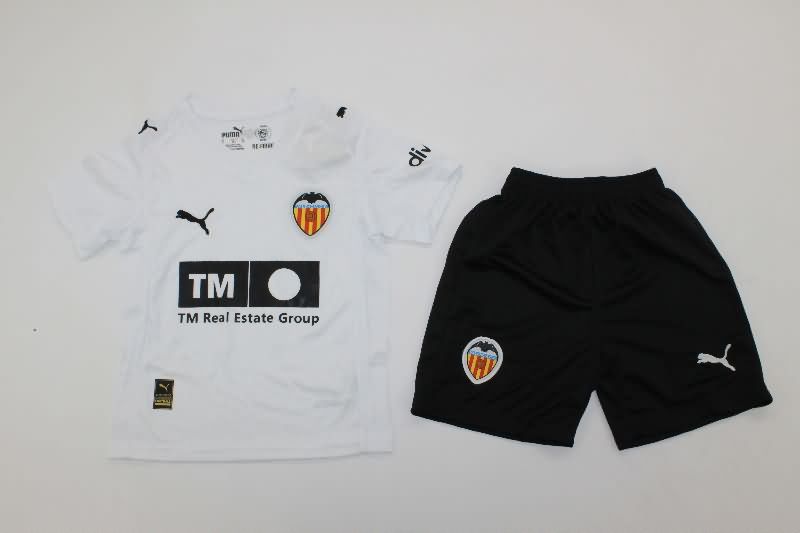 25/26 Valencia Home Kids Soccer Jersey And Shorts