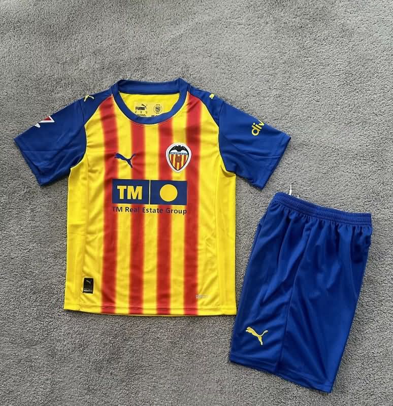 25/26 Valencia Third Kids Soccer Jersey And Shorts