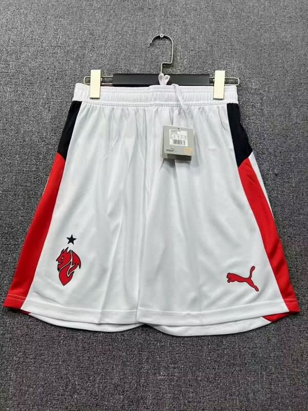 Thailand Quality(AAA) 25/26 AC Milan Away Soccer Shorts