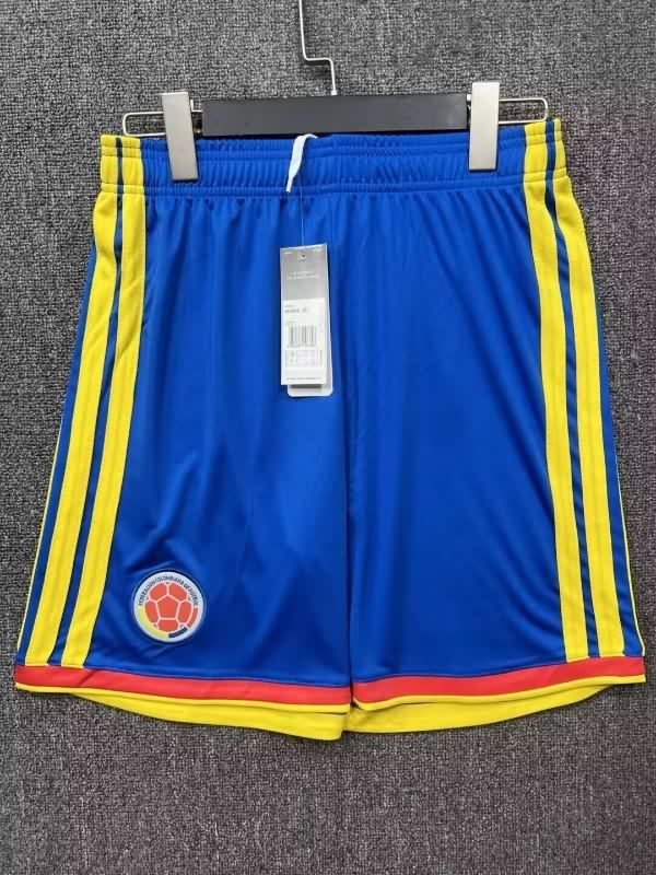 Thailand Quality(AAA) 2026 Colombia Home Soccer Shorts