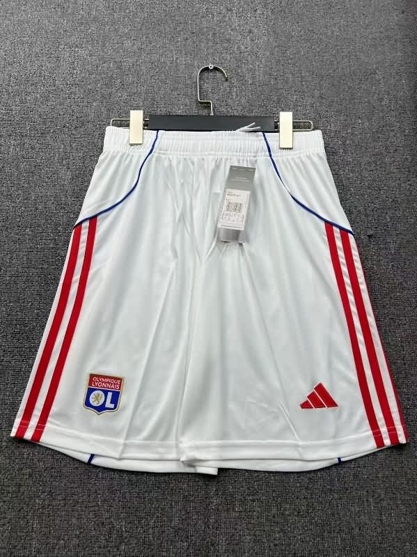 Thailand Quality(AAA) 25/26 Lyon Home Soccer Shorts