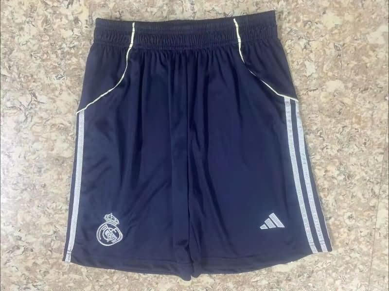 Thailand Quality(AAA) 2025/26 Real Madrid Away Soccer Shorts