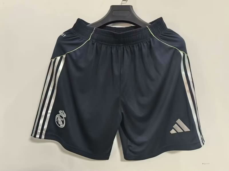 Thailand Quality(AAA) 2025/26 Real Madrid Away Soccer Shorts (Player)